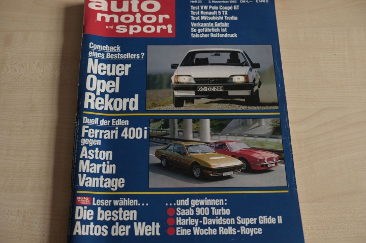 Deckblatt Auto Motor und Sport (22/1982)